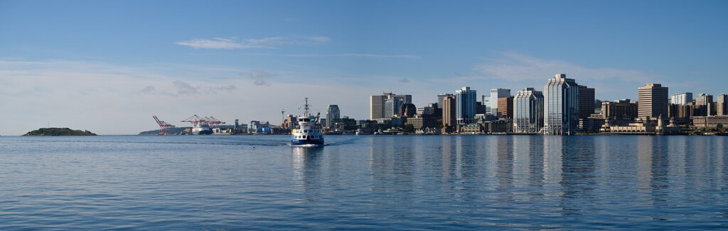 View of downtown skyline at Halifax, Nova Scotia, Canada on July 21, 2022. Halifax Transit ferry, VINCENT COLEMAN - IMO