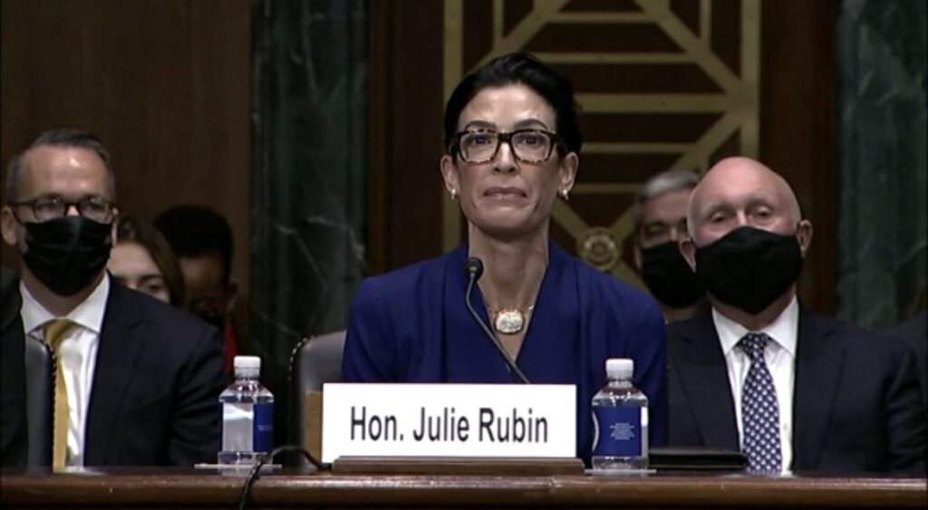Official portrait of U.S. District Judge Julie Rubin